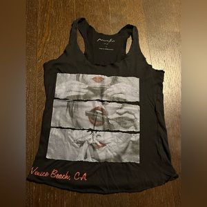 Venice Beach California Tank - Rolling J - Small: Black